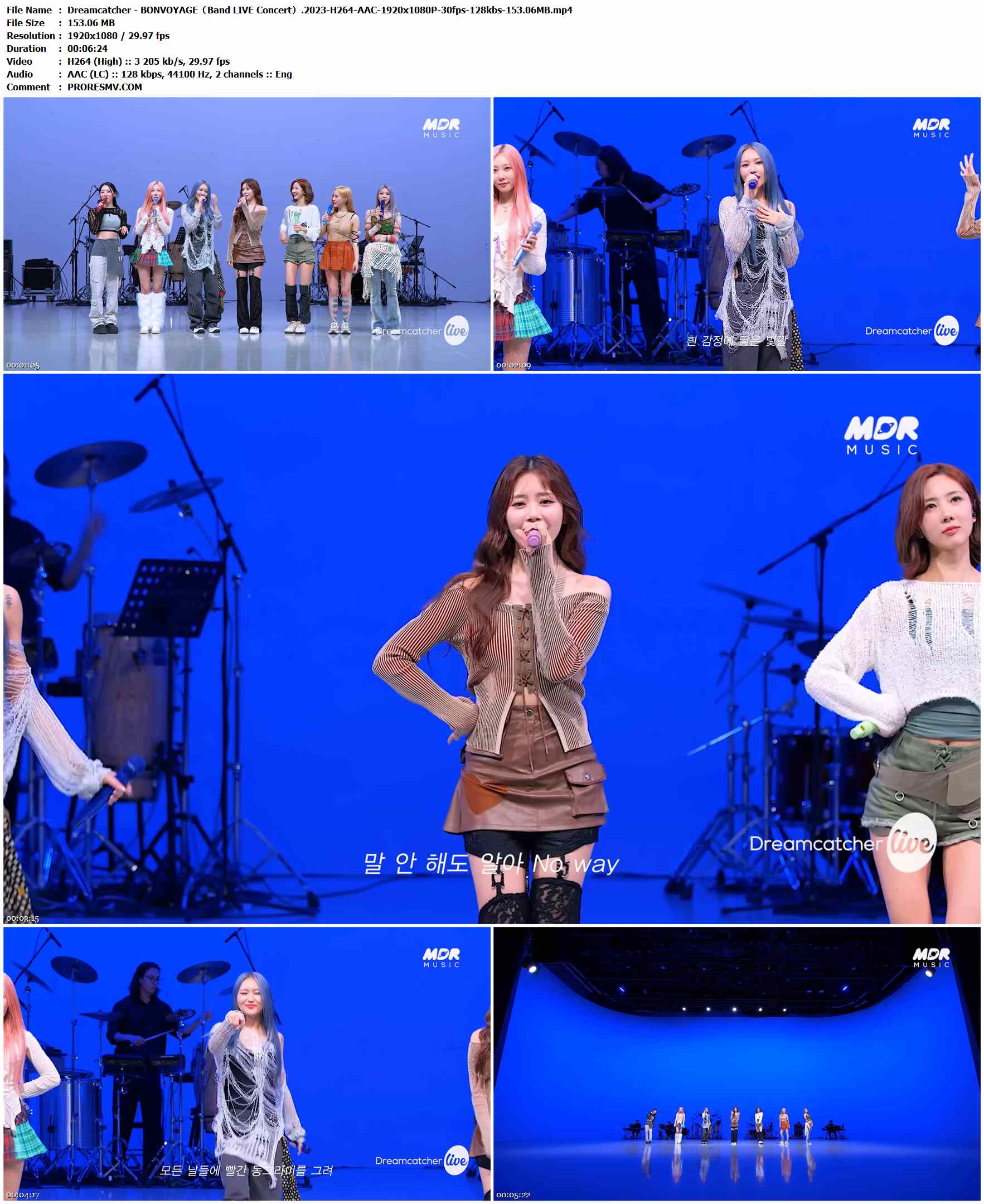 Dreamcatcher - BONVOYAGE（Band LIVE Concert）.2023-H264-AAC-1920x1080P-30fps-128kbs-153.06MB官方MV_高清MV